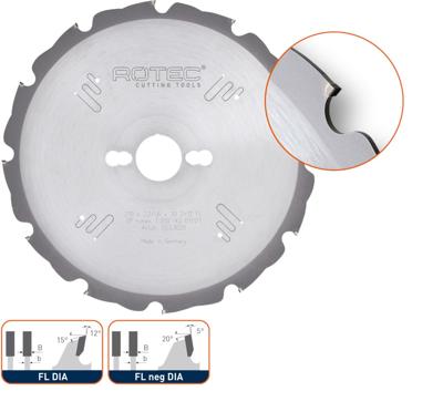 Rotec PKD zaagblad DIAMOND, ø250x2,2x30mm Z=16 FL DIA - 5533035