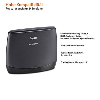 Gigaset DECT REPEATER Telefonie accessoire Zwart - thumbnail