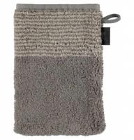 Cawö Cawo Two-Tone Washandje Grafiet 16x22 - thumbnail