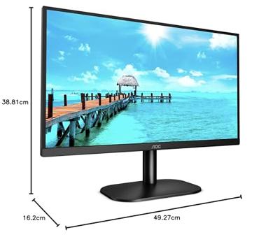 AOC 22B2H - 22 inch FHD Monitor (1920x1080, 60 Hz, VGA, HDMI) zwart