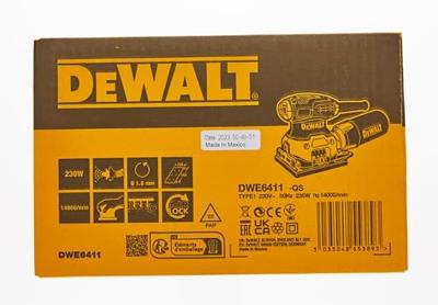 DeWALT DWE6411 Vlakschuurmachine 1/4 Vel 230w - thumbnail