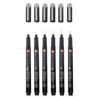Sakura pigma micron black edition set en gratis etui, 6st - thumbnail