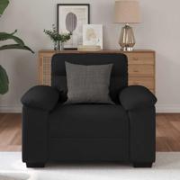 Fauteuil 60 cm stof zwart - thumbnail