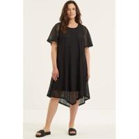 STUDIO semi-transparante jurk Pernille zwart - thumbnail