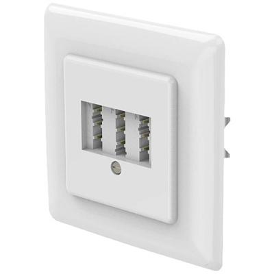 Hama Telefoonaansluitdoos Telefoon Inbouw (in muur) Wit