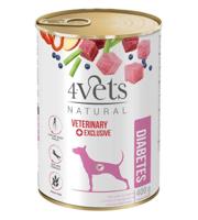4VETS Natural Diabetes Dog - nat hondenvoer - 400 g - thumbnail