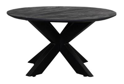 LABEL51 Salontafel Otis - Zwart - Mangohout - 80 cm - Rond LABEL51 Salontafel Otis - Zwart - Mangohout - 80 cm - Rond