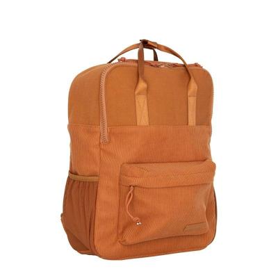 New Rebels Springfield Ribbi Rugzak 13L - Stevig Rib Polyester - Lichtgewicht Schooltas & Werktas - Coffee Brown / Cognac New Rebels Springfield Ribbi Rugzak 13L - Stevig Rib Polyester - Lichtgewicht Schooltas & Werktas - Coffee Brown / Cognac