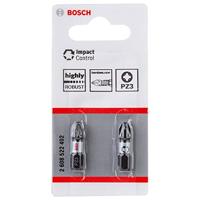 Bosch Accessoires Impact Control Bit | PZ3 | 25mm | 2 stuks - 2608522402 - thumbnail