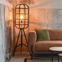 LABEL51 Vloerlamp 'Twine', Metaal, 145cm, kleur Zwart - thumbnail