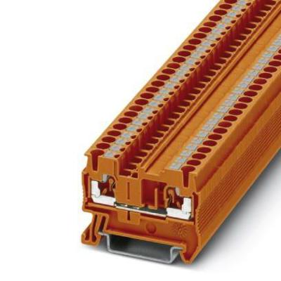 Phoenix Contact 3212329 Doorgangsserieklem 5.2 mm Snelaansluiting Oranje 50 stuk(s)