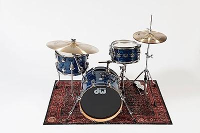 DRUMnBASE VP130-RBL Vintage Persian Black Red drum/stage mat 130 x 90 cm