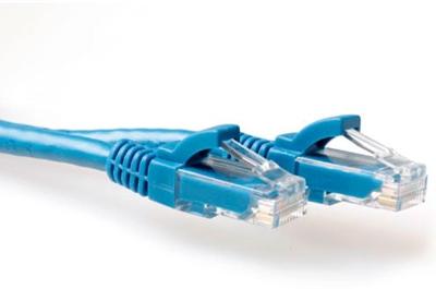 ACT IB2607 U/UTP CAT6A Patchkabel | Snagless | RJ45 Connectoren | Blauw | 7 meter
