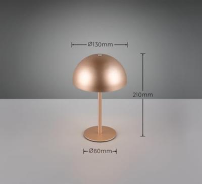 Trio TafellampMunoz koffiebruin Ø 13cm - R54891165