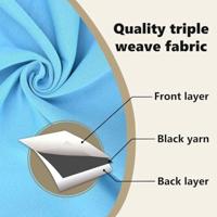 VidaXL Zwart-out gordijnen met ringen 2 pcs lichtblauw 175 x 140 cm - thumbnail