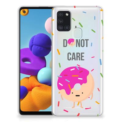 Samsung Galaxy A21s | Siliconen Case | Donut Roze