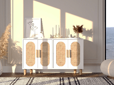 Dressoir ONVERA 4 deuren wit Dressoir ONVERA 4 deuren wit