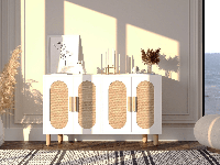 Dressoir ONVERA 4 deuren wit - thumbnail