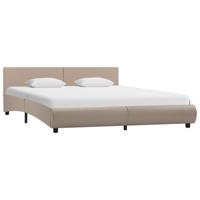 vidaXL Bedframe kunstleer cappuccino 180x200 cm - thumbnail