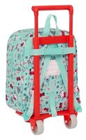 Schoolrugzak met Wielen Hello Kitty Sea lovers Turkoois 22 x 27 x 10 cm - thumbnail