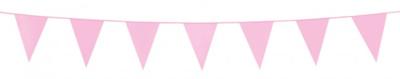 Roze Mini Vlaggenlijn - 3 meter