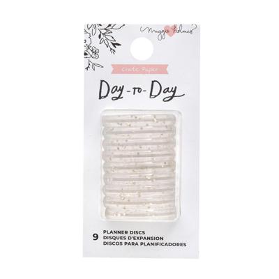 Crate Paper • day-to-day planner discs small gold glitter