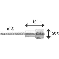 Elvedes rem binnenkabel 2000mm rvs slick ø1,5mm v-nippel - thumbnail