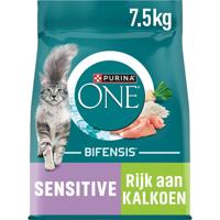 Purina One Sensitive met kalkoen kattenvoer 7,5 kg - thumbnail