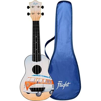 Flight Travel Series TUS25 Bus sopraan travel ukelele met gigbag - thumbnail