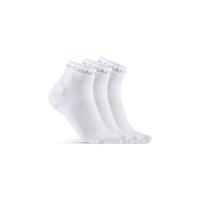 Craft 1910637 Core Dry Mid Sock 3-Pack - White - 40/42 - thumbnail