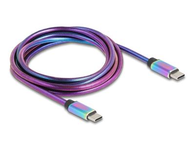 Delock USB-C-kabel USB 2.0 USB-C stekker, USB-C stekker 2.00 m Meerdere kleuren 81116 - thumbnail