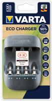 Varta Eco oplader (geschikt voor 4 AA/AAA batterijen, behuizing van 50% bioplastic met enkele doos- en druppellading, verpakking van 90% gerecycled materiaal) - thumbnail