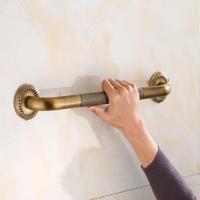 Messing badkamer hanger ouderen badkamer handvat barrièrevrije leuning pull lengte: 52cm - thumbnail