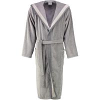 Cawö Cawö Heren Badjas met Capuchon 5841 Stein 58 - thumbnail