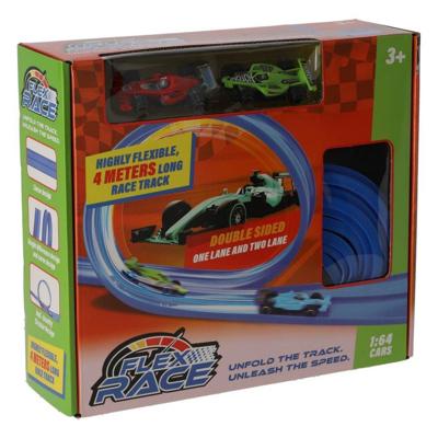 Flexibele Racebaan 400 cm Blauw