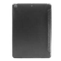 iPad 2017 horizontaal Zijde structuur PU leren + kunststof onderzijde ENKAY Flip Hoesje met houder & slaap / ontwaak functie (zwart) - thumbnail