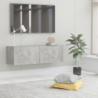 VidaXL Tv-meubel 100x30x30 cm bewerkt hout betongrijs - thumbnail