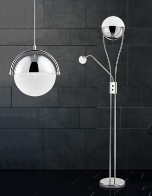 Trio VloerlampChris 2-lichts 180cm chroom - 478310206