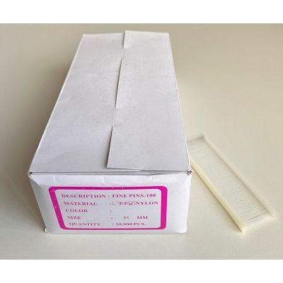 Textielpins 35mm fijn 100/clip Nylon Textielpins 35mm fijn 100/clip Nylon