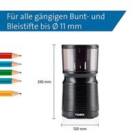 Dahle Elektrische potloodslijpmachine 00210-14410 Zwart (transparant) Uitvoering container=Blik - thumbnail