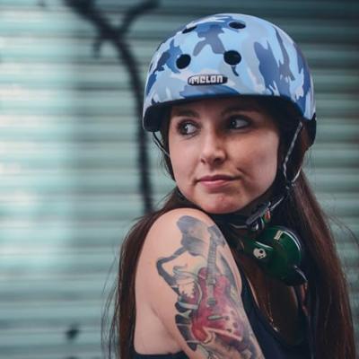 Melon helm urban active camouflage blue xxs-s