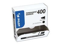 Pilot permanent marker 400, XXL doos met 15 + 5 stuks, zwart - thumbnail