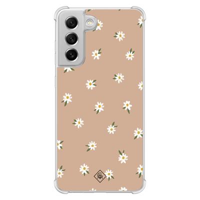 Samsung Galaxy S21 FE shockproof hoesje - Sweet daisies