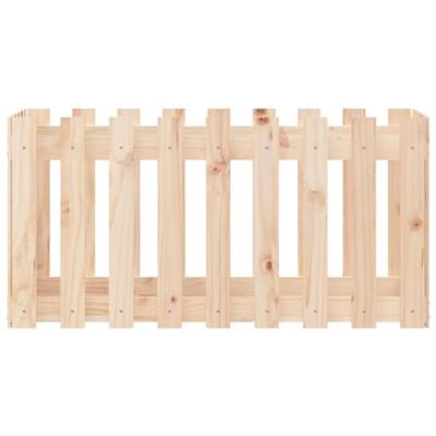 Plantenbak verhoogd met hekontwerp 100x50x50 cm grenenhout Plantenbak verhoogd met hekontwerp 100x50x50 cm grenenhout