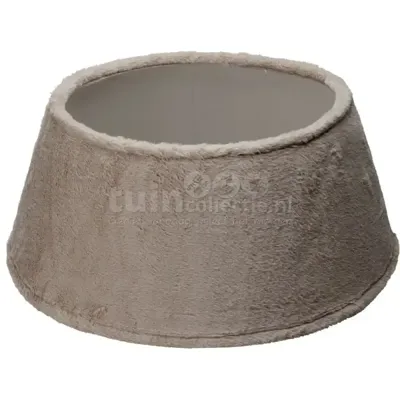 Kerstboomrok Faux Fur Taupe Ø55cm