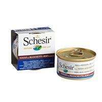 Schesir Complete Nutrition Tonijn met Ansjovis in Bouillon natvoer kat 85 gram - thumbnail