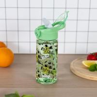 Baagl Voetbal Drinkfles 500ml met Rietje - thumbnail