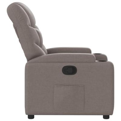 Fauteuil verstelbaar stof taupe Fauteuil verstelbaar stof taupe