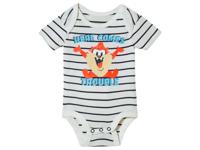 Babyromper (50/56, Wit/gestreept) - thumbnail