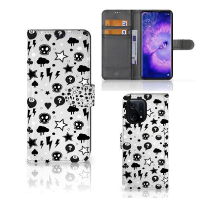 Telefoonhoesje met Naam OPPO Find X5 Silver Punk Telefoonhoesje met Naam OPPO Find X5 Silver Punk